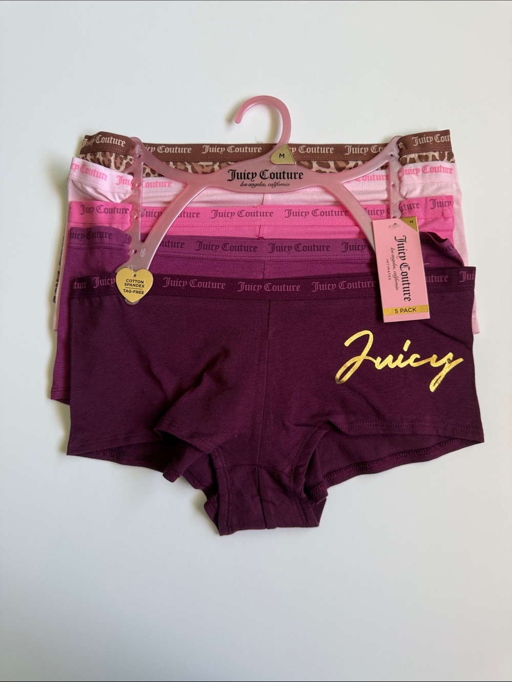 *Juicy Couture Cotton Spandex Panties SZ M NEW!